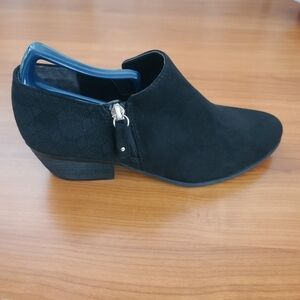 Dr. Scholl's Shoes Women's Brief Ankle Boot‎ Bootie Microfiber Suede Size 9M